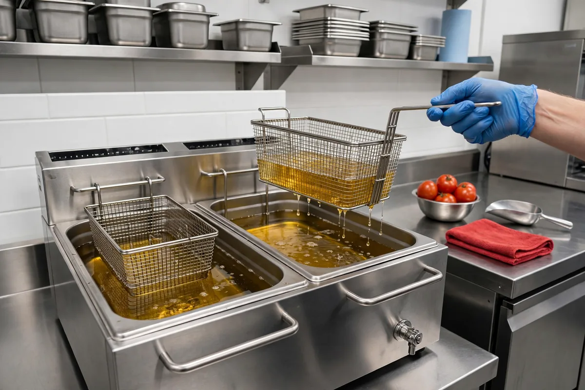 A clean fryer