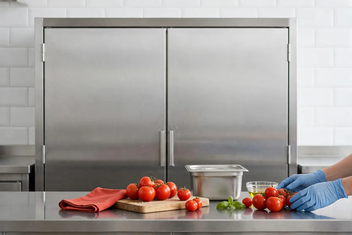 A closed cabinet