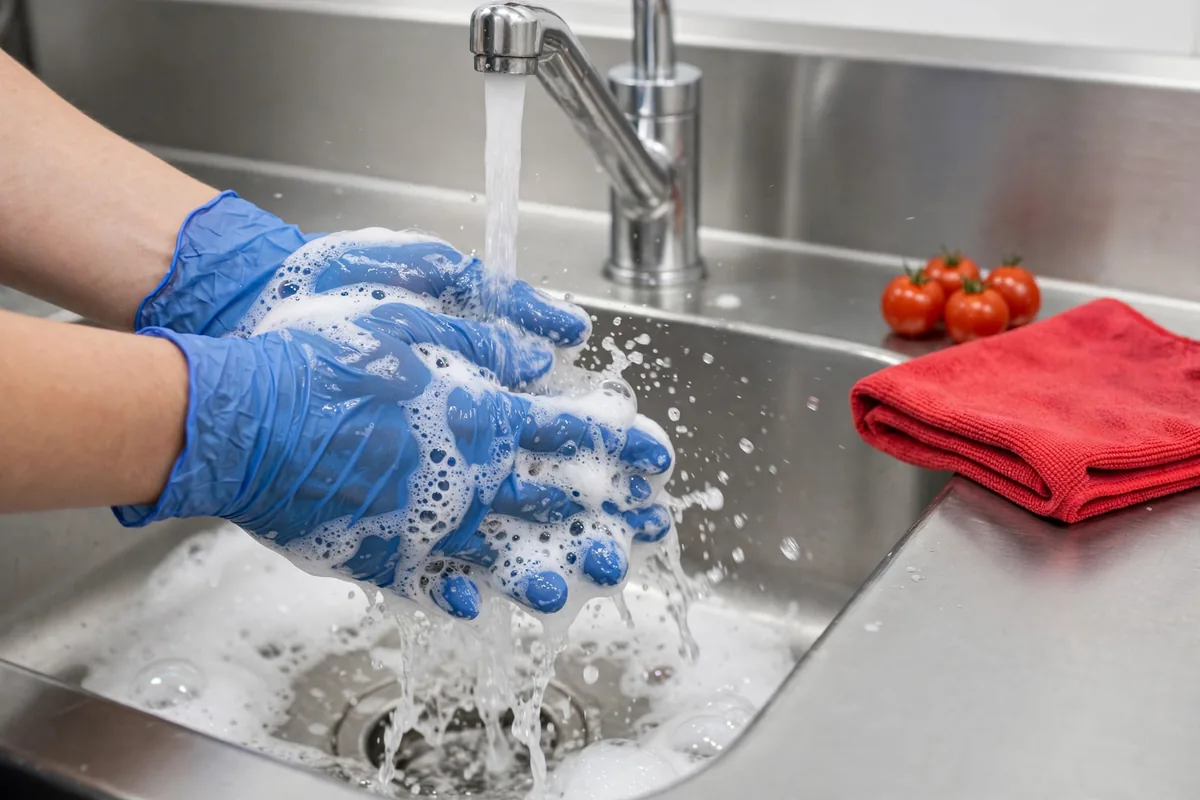 Washing hands